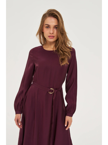 Moodo Бордо миди рокли Moodo