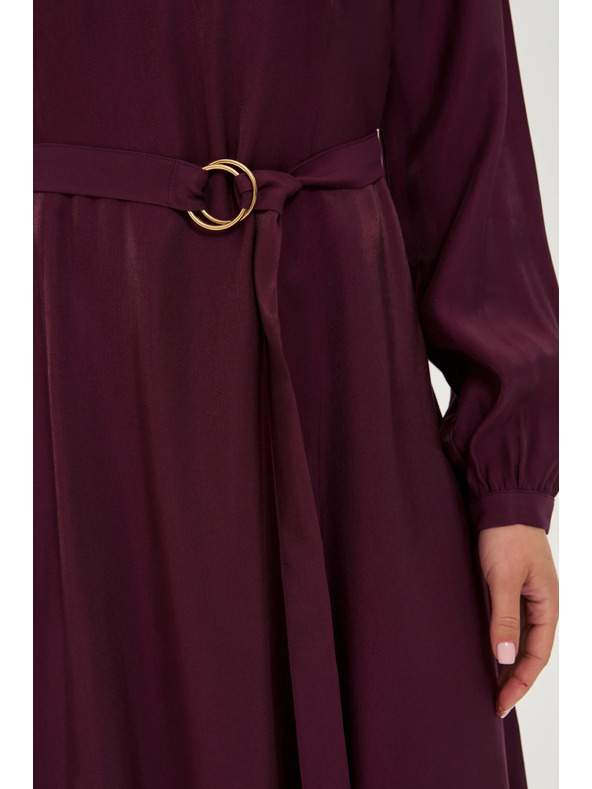 Moodo Бордо миди рокли Moodo