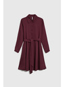 Moodo Бордо копринени рокли Moodo