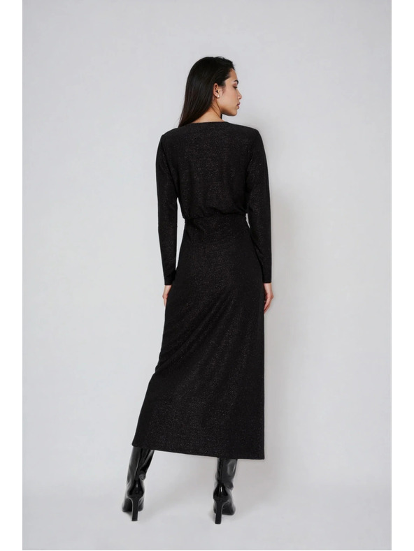 Moodo Черни макси рокли с цепка Moodo