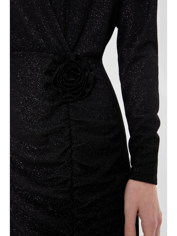 Moodo Черни макси рокли с цепка Moodo