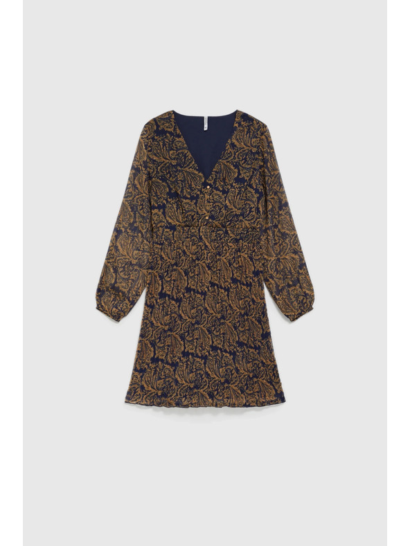 Moodo Щампосани рокли в тъмно синьо Moodo