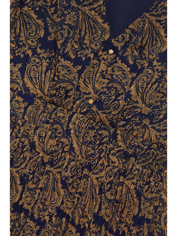 Moodo Щампосани рокли в тъмно синьо Moodo