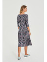 Moodo Тъмносини рокли с десен пейсли Moodo