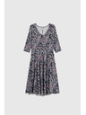 Moodo Тъмносини рокли с десен пейсли Moodo