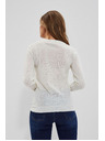 Moodo Перлен пуловер с дантелена decoration Moodo