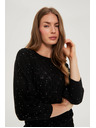 Moodo Пуловер с пайети в черно Moodo