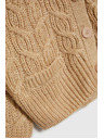 Moodo Бежов кардиган с V-образно деколте Moodo