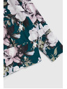 Moodo Суитшърт с флорален принт зелен Moodo