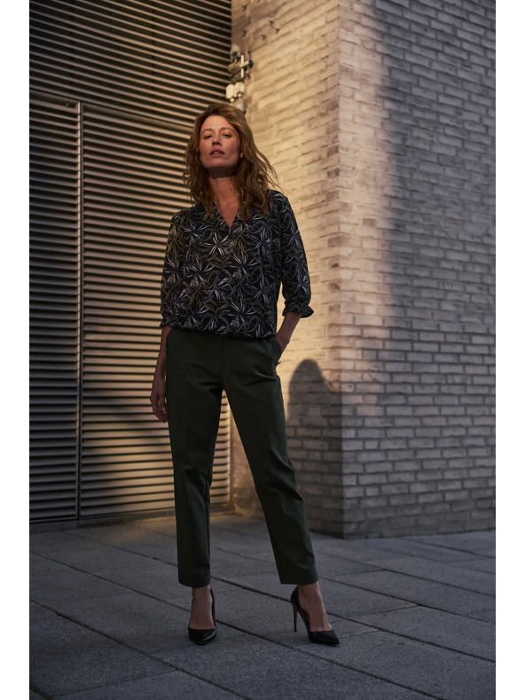 Moodo Суитшърт с принт черен Moodo