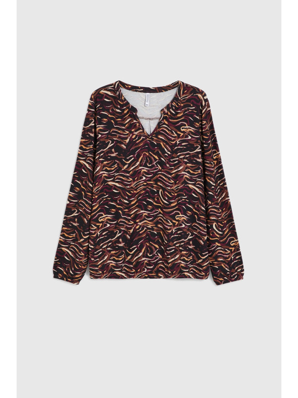 Moodo Суитшърт с дълги ръкави черен Moodo