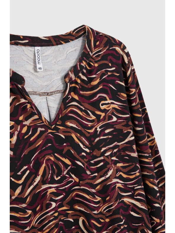 Moodo Суитшърт с дълги ръкави черен Moodo