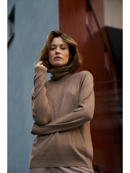 Moodo Гладка висока яка бежова Moodo