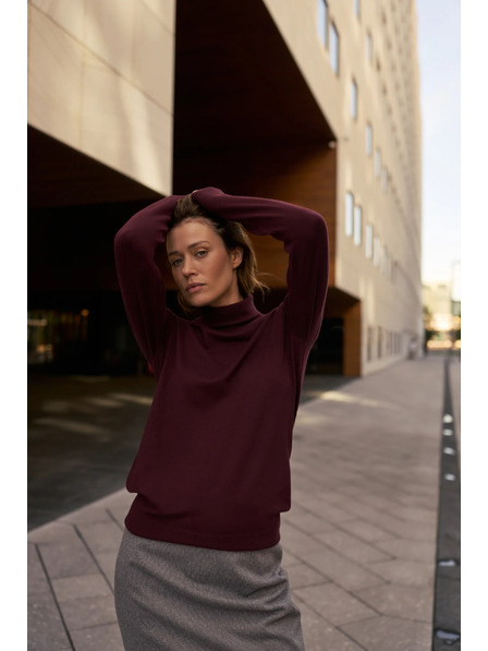 Moodo Гладка висока яка бордо Moodo