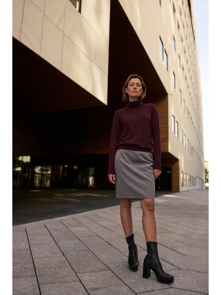 Moodo Гладка висока яка бордо Moodo