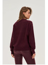 Moodo Гладък суитшърт в бордо Moodo