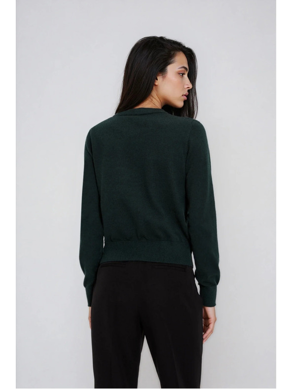 Moodo Тъмнозелен кардиган Moodo