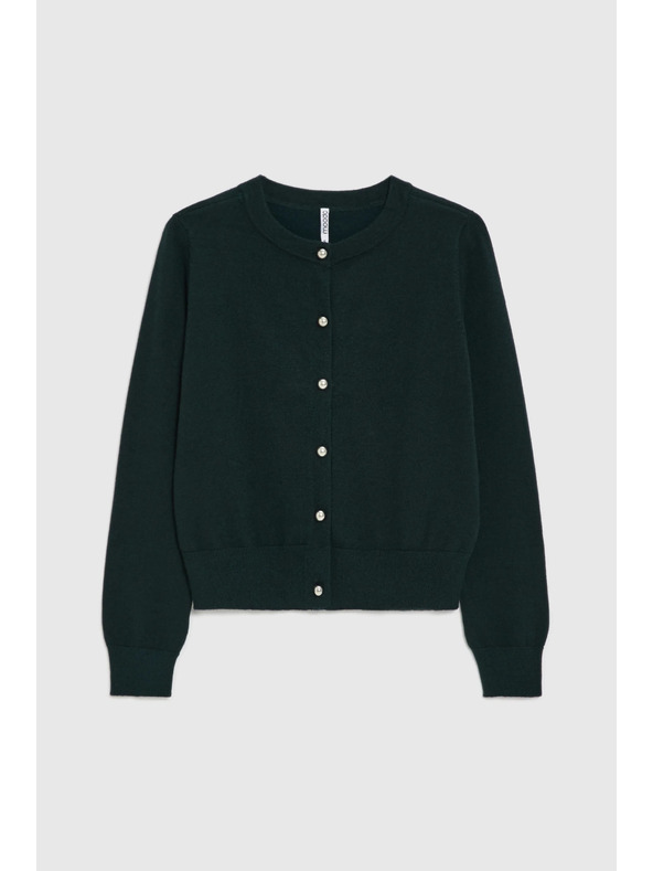 Moodo Тъмнозелен кардиган Moodo