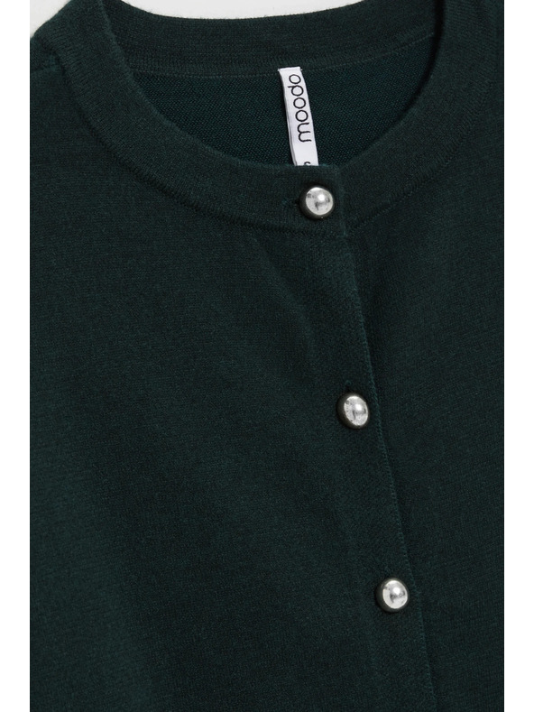 Moodo Тъмнозелен кардиган Moodo