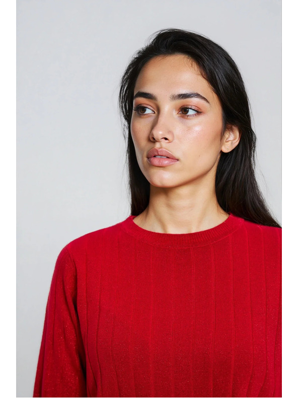 Moodo Червен суитшърт с къси ръкави Moodo