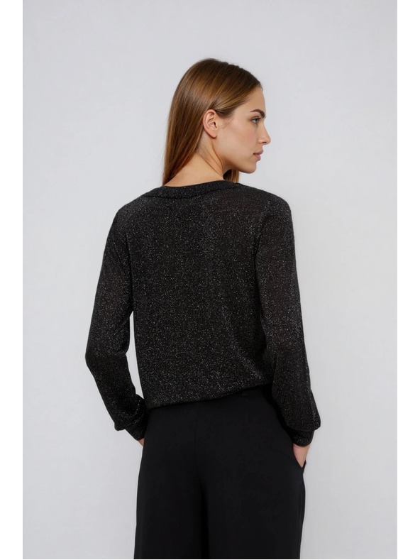 Moodo Вискозен суитшърт черен Moodo