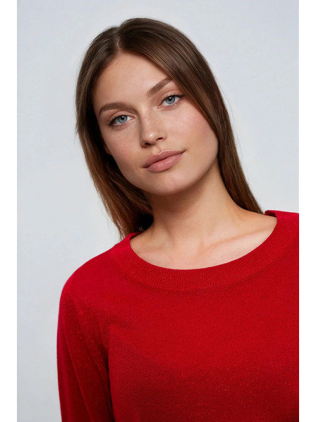 Moodo Вискозен суитшърт червен Moodo