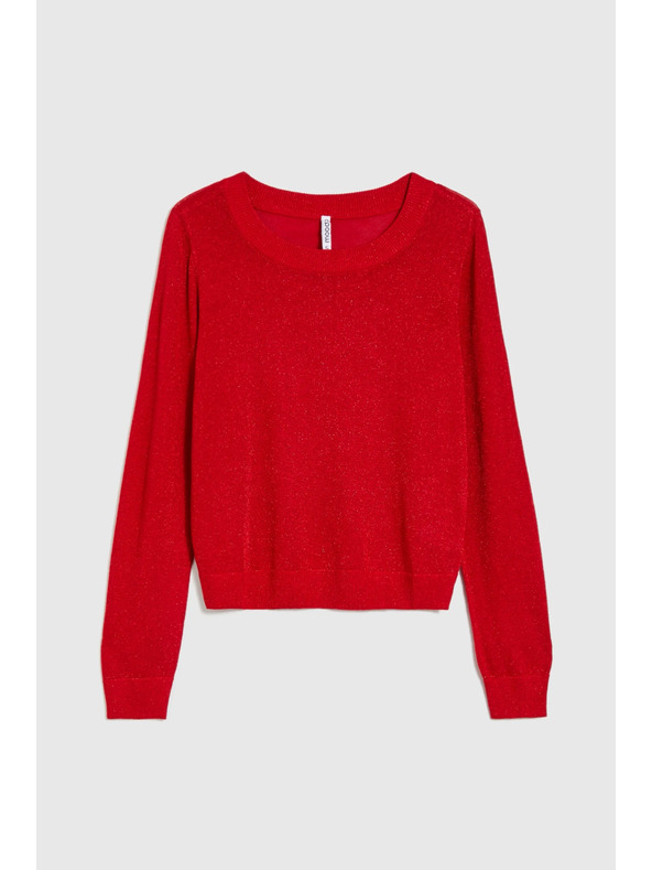 Moodo Вискозен суитшърт червен Moodo