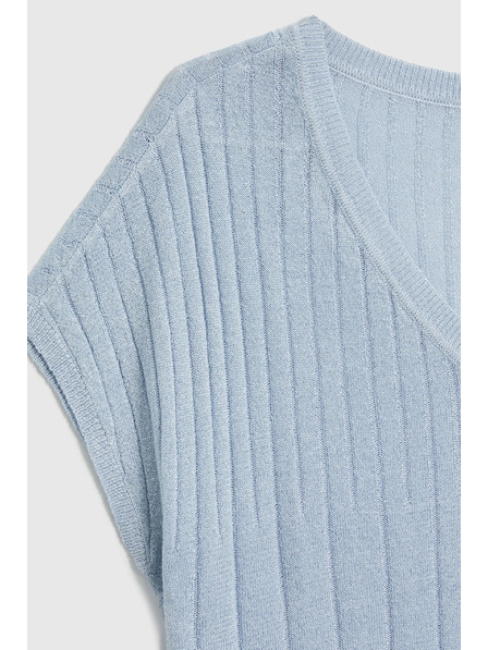 Moodo Светлосин суитшърт с къси ръкави Moodo