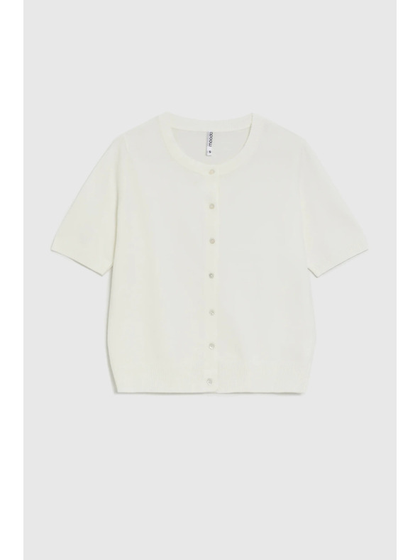 Moodo Суитшърт с къси ръкави бял Moodo