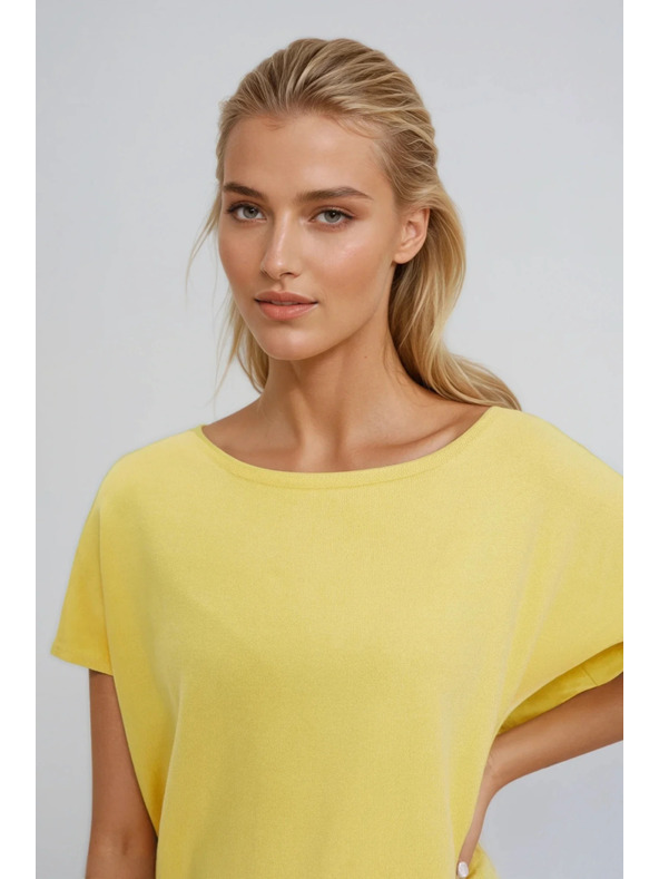 Moodo Тънък суитшърт жълт Moodo