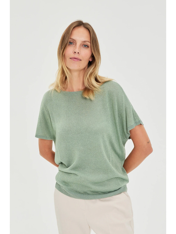 Moodo Вискозен суитшърт маслинен Moodo