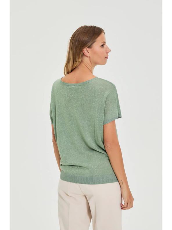 Moodo Вискозен суитшърт маслинен Moodo