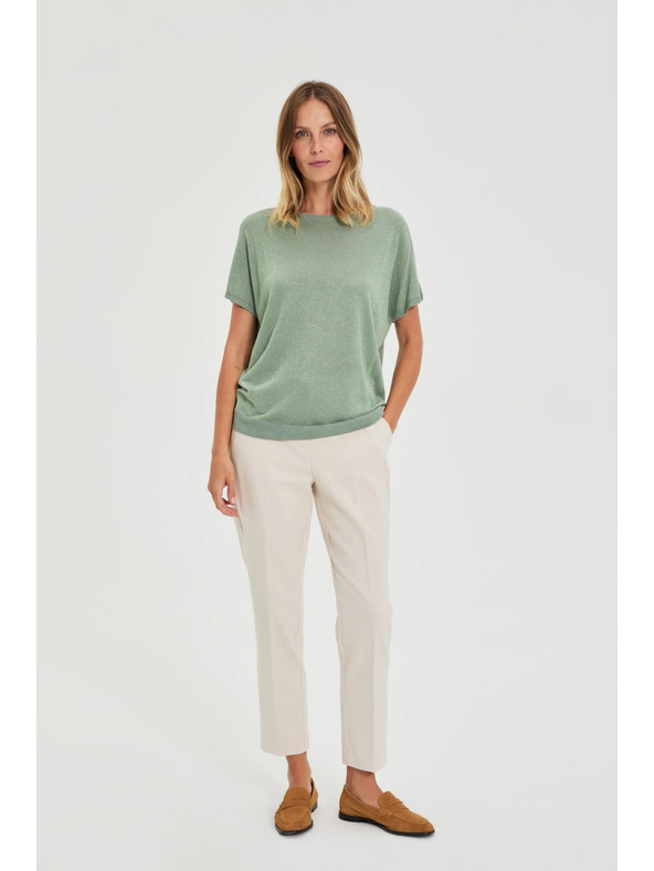 Moodo Вискозен суитшърт маслинен Moodo