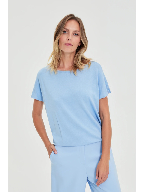 Moodo Тънък суитшърт син Moodo