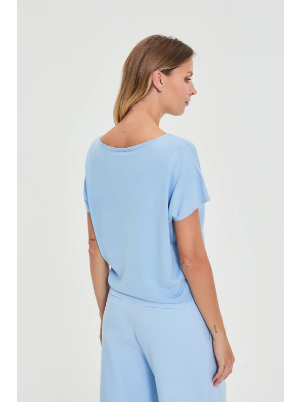 Moodo Тънък суитшърт син Moodo