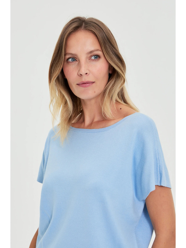 Moodo Тънък суитшърт син Moodo