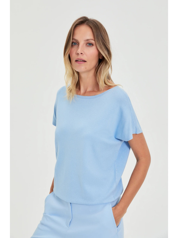 Moodo Тънък суитшърт син Moodo