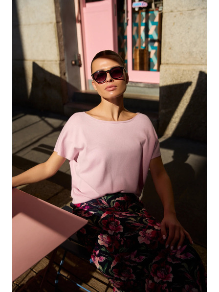 Moodo Тънък суитшърт розов Moodo