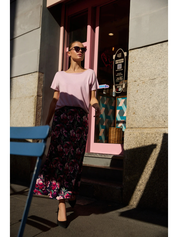 Moodo Тънък суитшърт розов Moodo