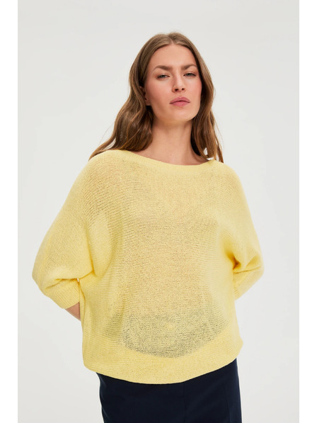 Moodo Тънък суитшърт жълт Moodo