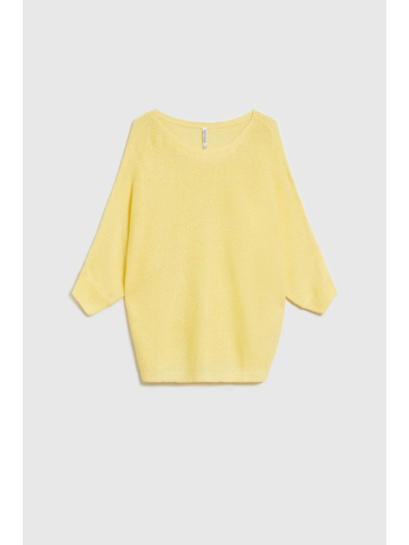 Moodo Тънък суитшърт жълт Moodo