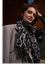Moodo Шал в леопардов принт сив Moodo