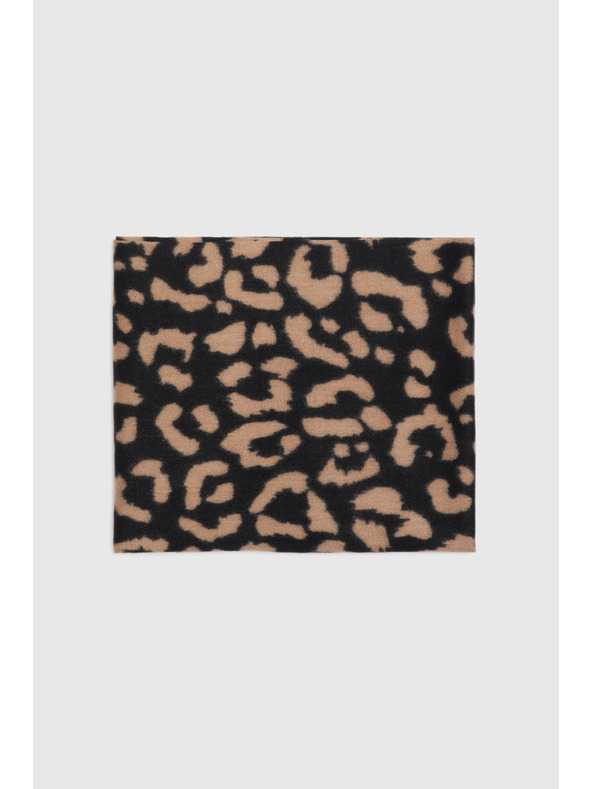 Moodo Кафяв шал с леопардов десен Moodo