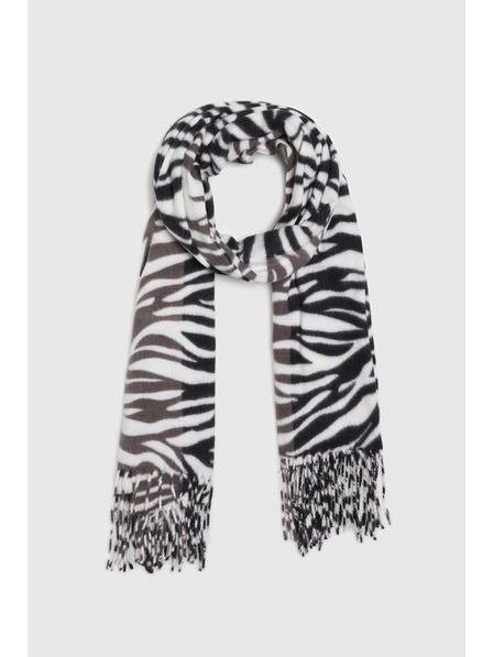 Moodo Десенован шал черен Moodo