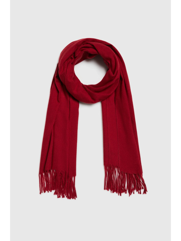 Moodo Шал с ресни червен Moodo