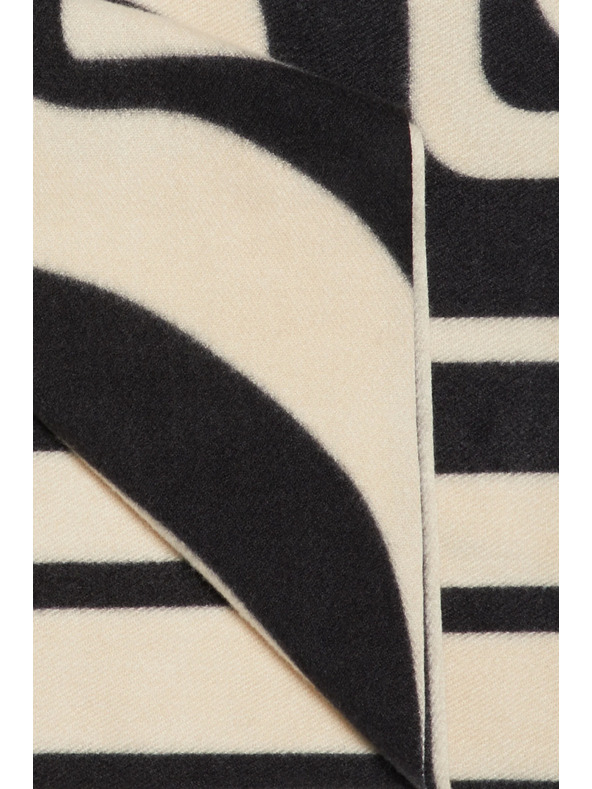 Moodo Шал с геометричен десен бежов Moodo