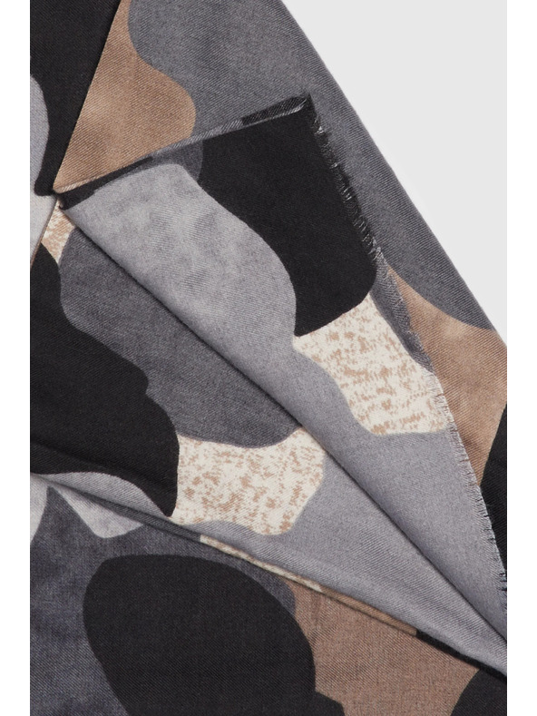 Moodo Десенован шал сив Moodo