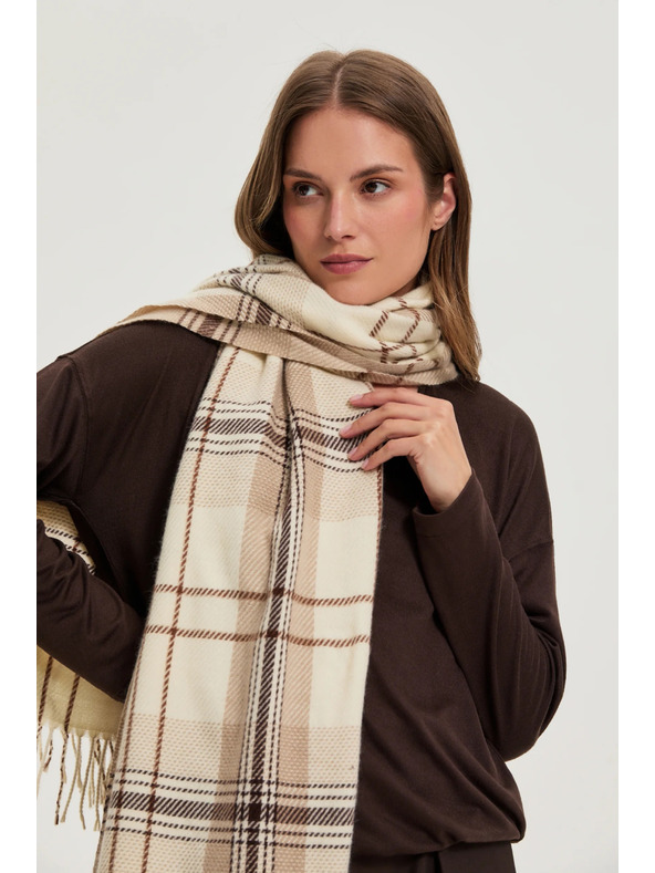 Moodo Шал на каре бежов Moodo