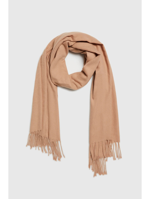 Moodo Шал с ресни бежов Moodo