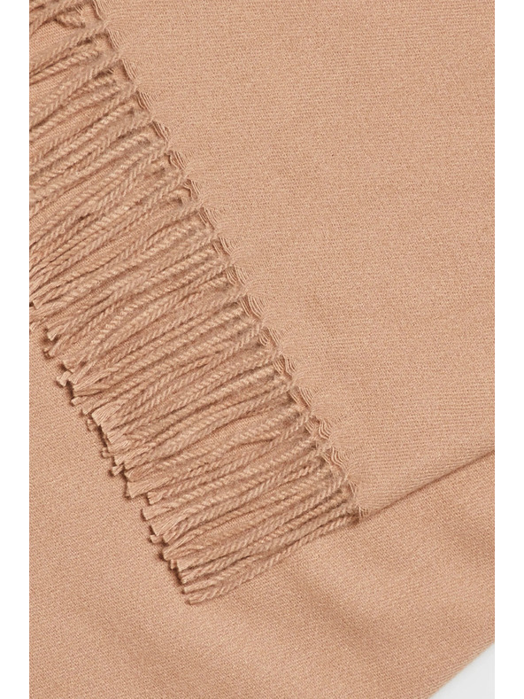 Moodo Шал с ресни бежов Moodo